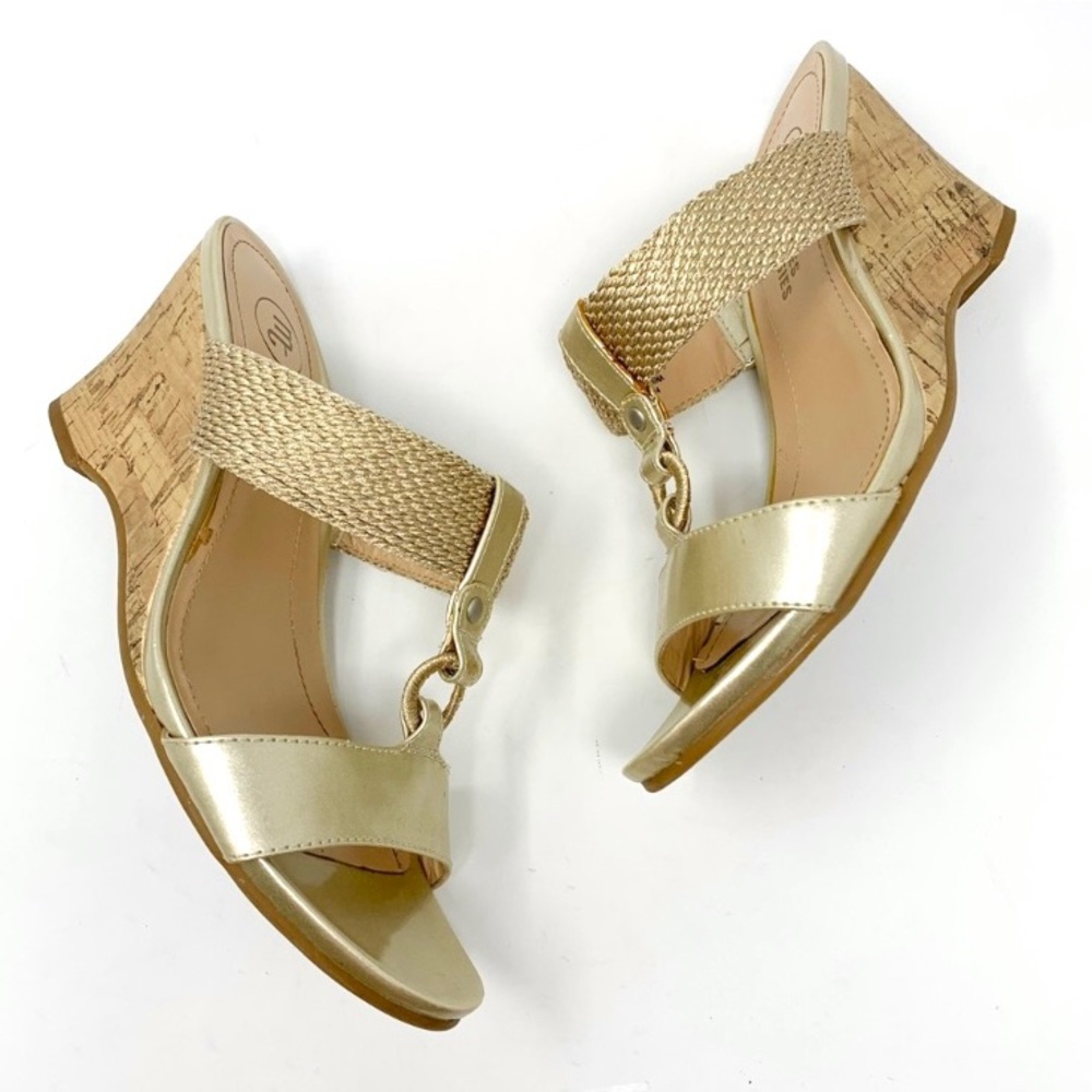 Mooties Tootsies Wedges Heels Open Toe Strappy Mosadira Cork Sandals